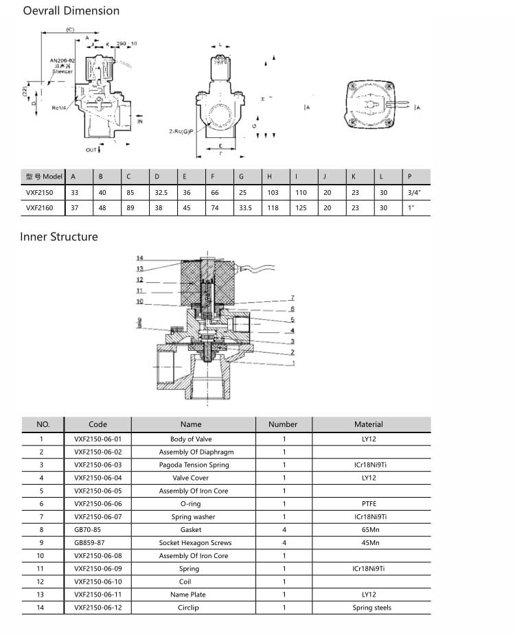 VXF Series Pulse Solenoid Valve