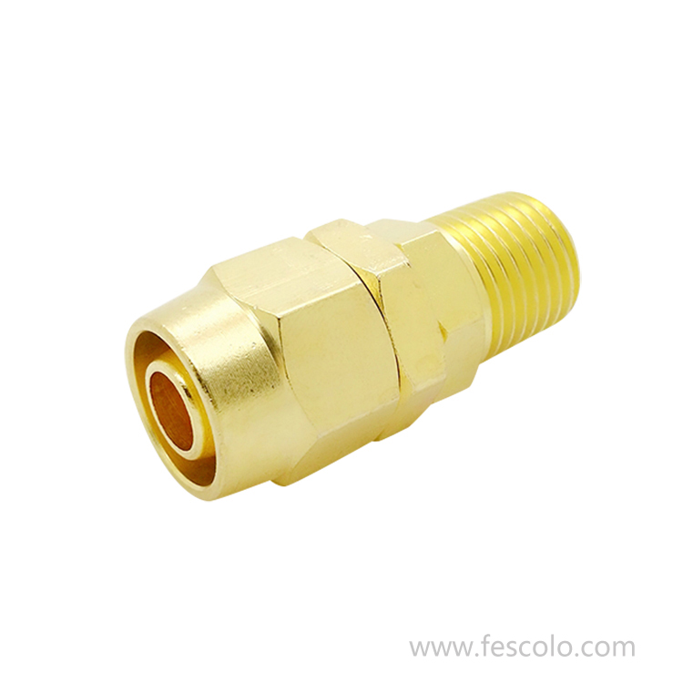 AB-075 Brass swivel connector