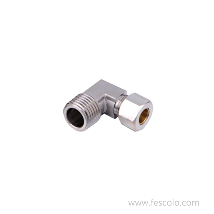 FPL Brass ferrule compression male elbow